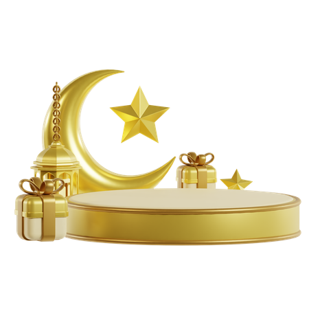 Ramadhan Podium  3D Icon