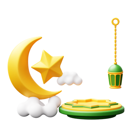 Ramadhan Podium  3D Icon