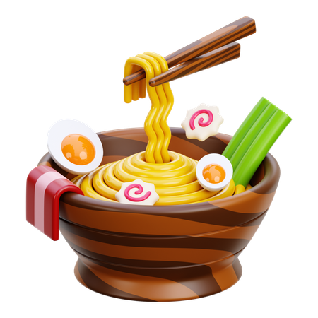 라면  3D Icon