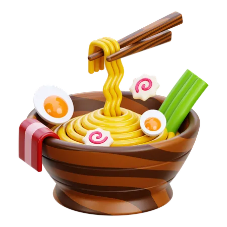 라면  3D Icon