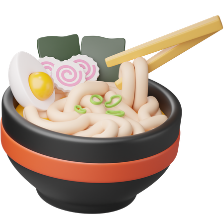 라면  3D Icon