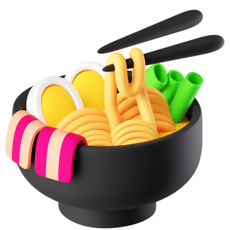 Ramen  3D Icon