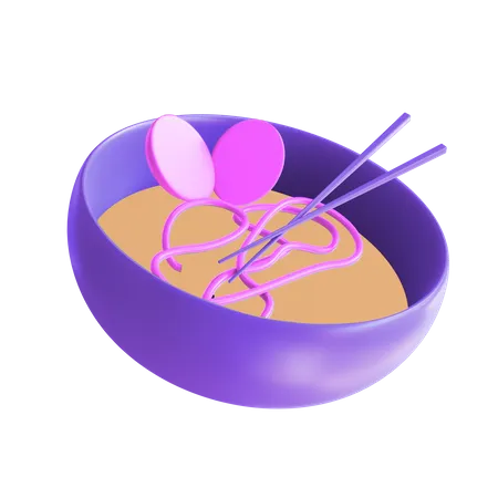 Ramen  3D Illustration