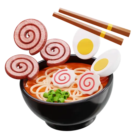 Ramen Bowl With Chopsticks  3D Icon