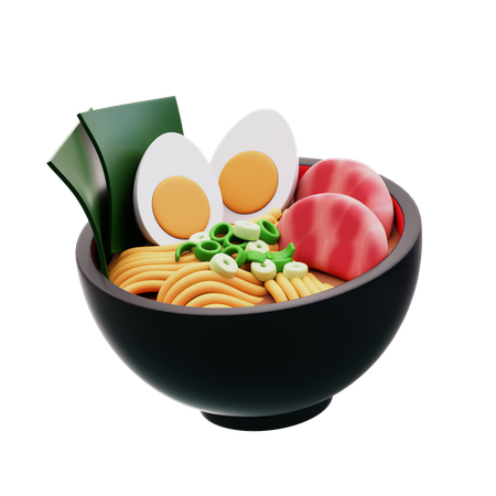 Ramen de carne  3D Icon