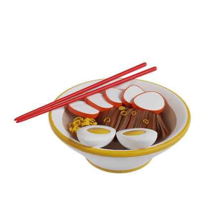 라면 음식  3D Icon