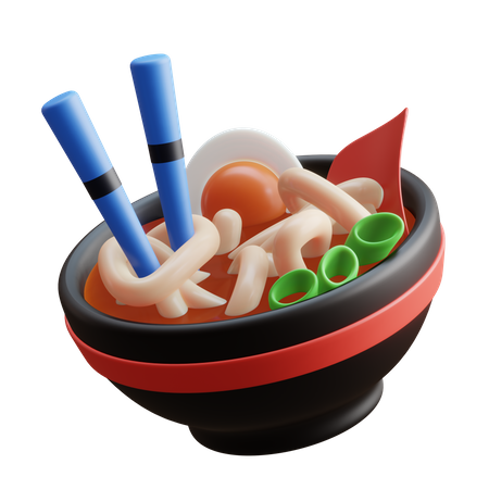 Macarrão ramen  3D Illustration