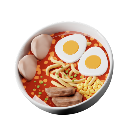 Ramen Miso Comida Japonesa  3D Icon