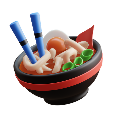 Ramen Noodle  3D Illustration