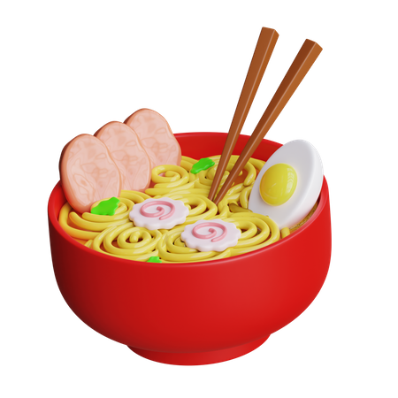 Ramen Noodle 3D Icon