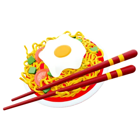 Ramen Noodles  3D Icon