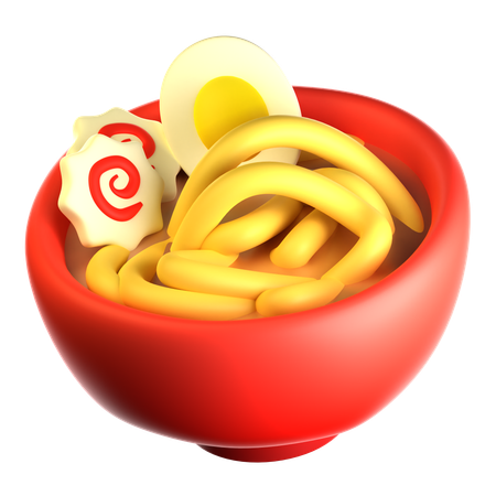 Ramen Noodles Bowl  3D Icon