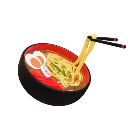 Ramen Noodles Bowl  3D Icon