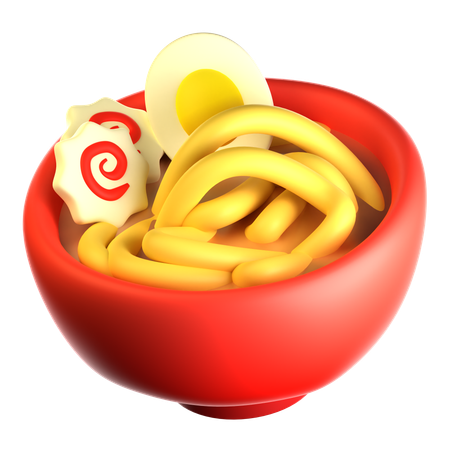 Ramen Noodles Bowl  3D Icon