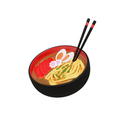 Ramen Noodles Bowl  3D Icon