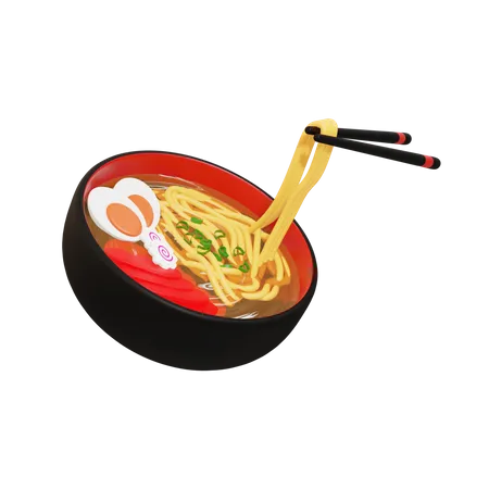 Ramen Noodles Bowl  3D Icon