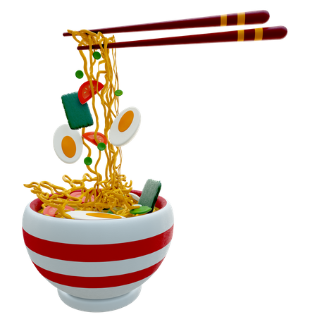 Ramen Noodles Cup  3D Icon