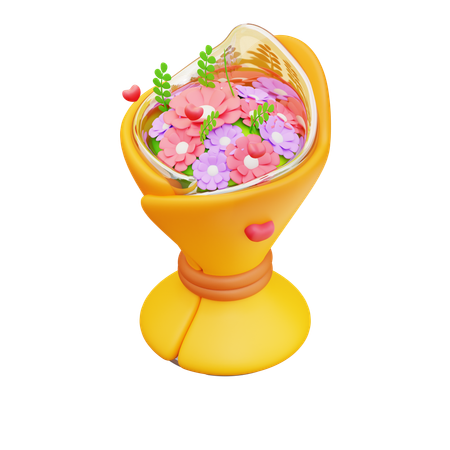 Ramo de flores  3D Icon