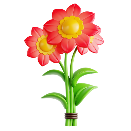 Ramo de flores  3D Icon