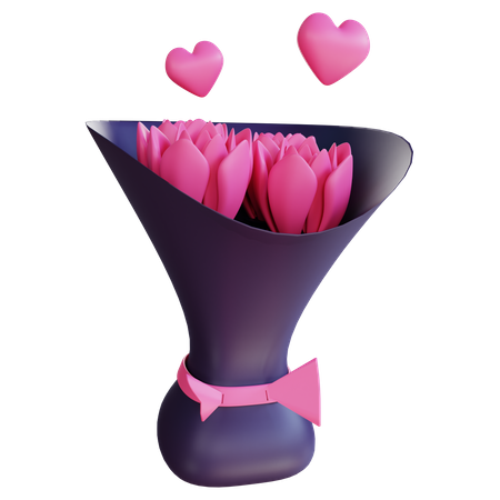 Ramo de flores  3D Icon