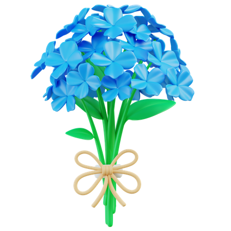 Ramo de hortensias  3D Icon