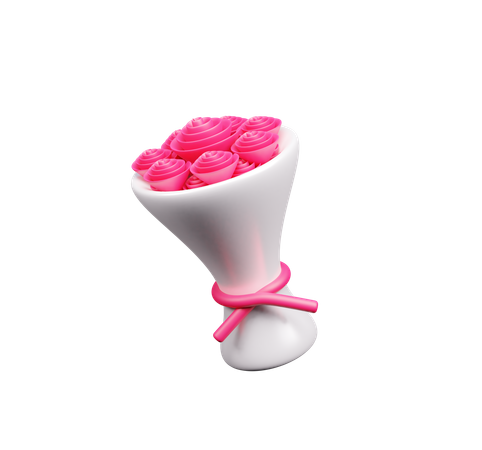 Ramo de rosas  3D Icon