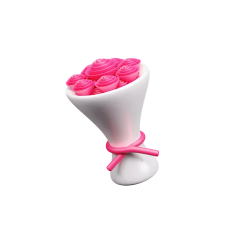 Ramo de rosas  3D Icon