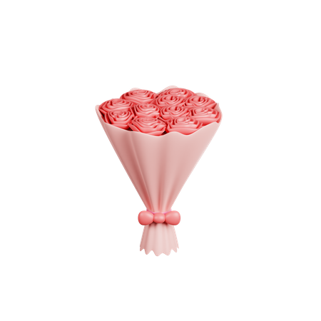 Ramo de rosas  3D Icon