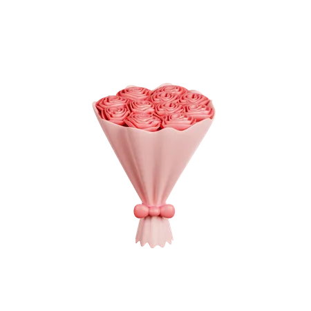 Ramo de rosas  3D Icon