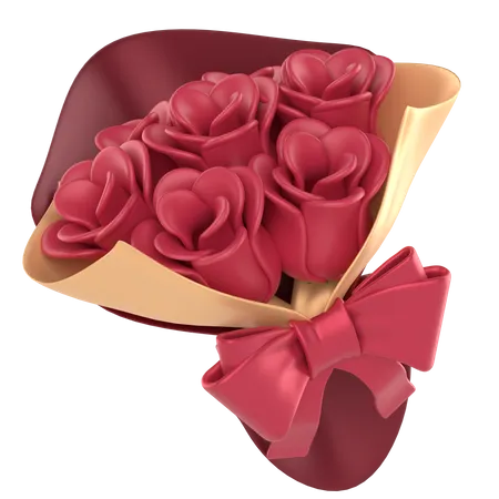 Ramo de rosas  3D Icon