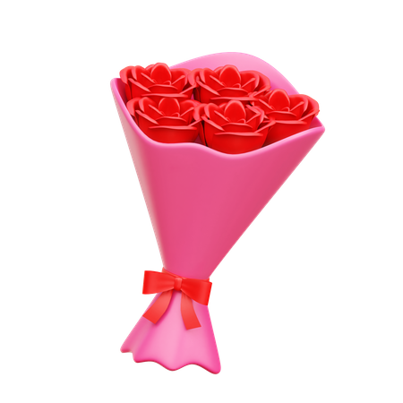 Ramo de rosas  3D Icon