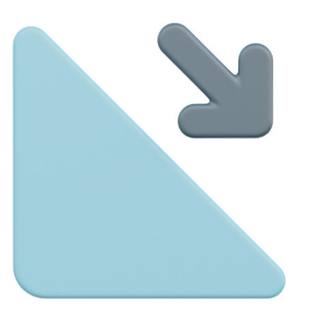 Ramp Down  3D Icon