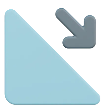 Ramp Down  3D Icon
