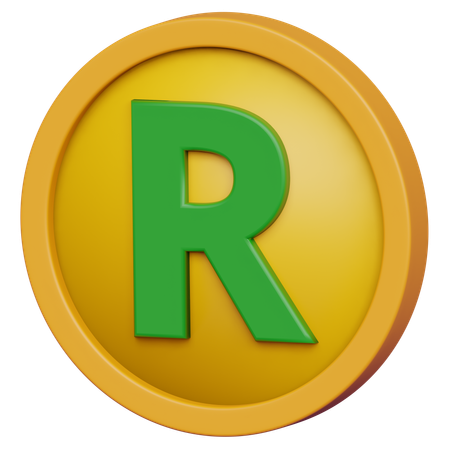 Rand Coin  3D Icon