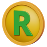 3d rand coin logo