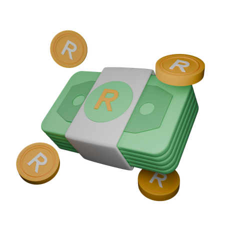 Rand sud-africain  3D Icon