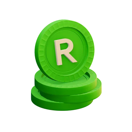 Rand sudafricano  3D Icon