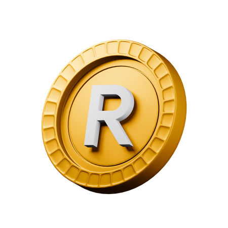 Rand sul-africano  3D Icon