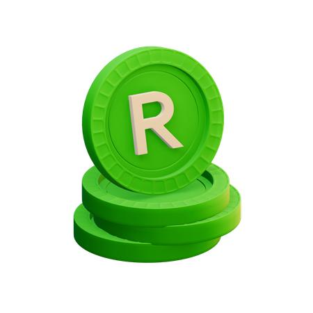 Rand sul-africano  3D Icon