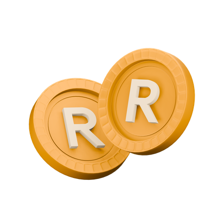 Rand sul-africano  3D Icon