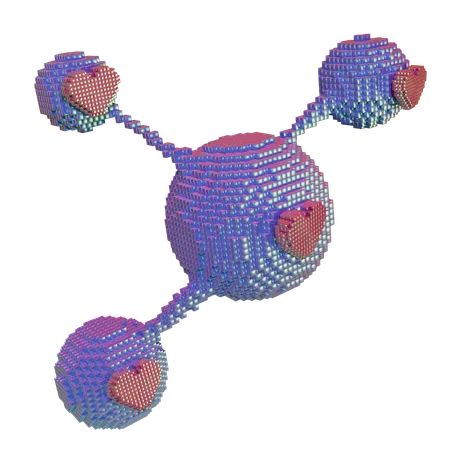 Random Conection Ball  3D Icon