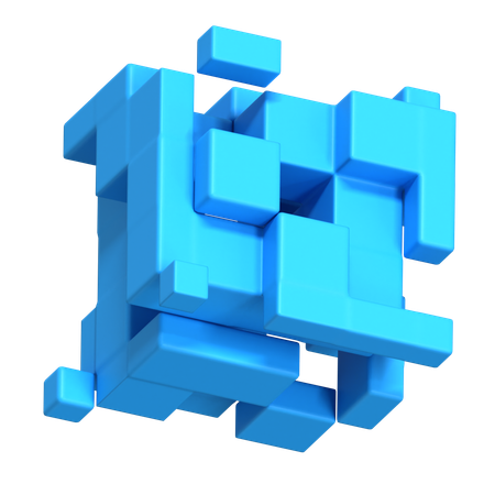 Random Cubes  3D Icon