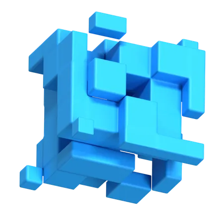 Random Cubes  3D Icon