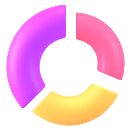 Random Doughnut Chart  3D Icon