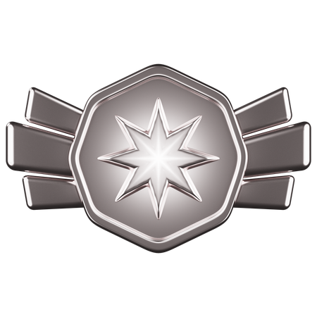 Rang argent  3D Icon