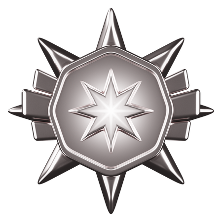 Rang argent  3D Icon