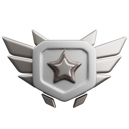 Rang argent  3D Icon