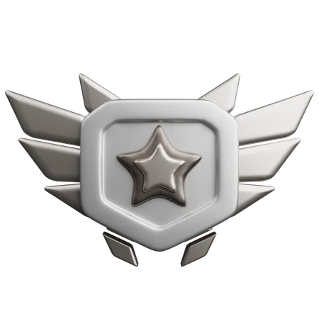 Rang argent  3D Icon