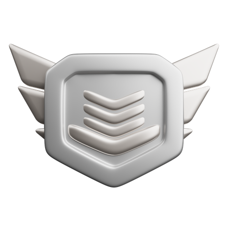 Rang argent  3D Icon