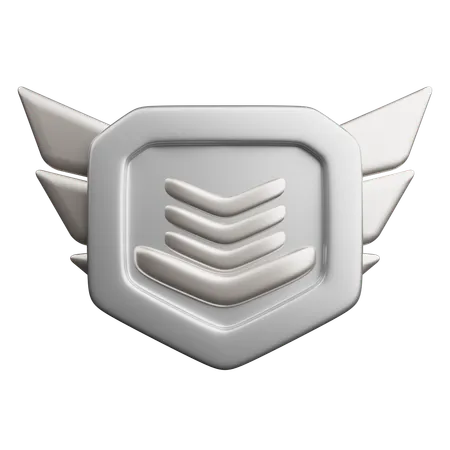 Rang argent  3D Icon